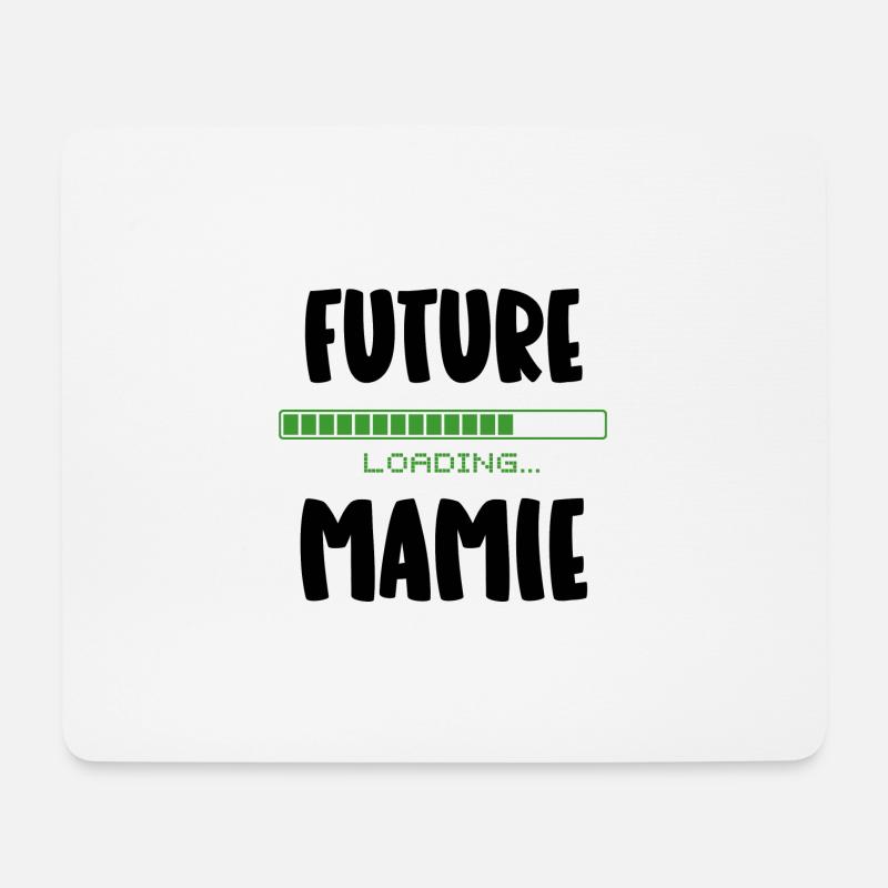 future mamie - Tapis de souris (format paysage) - blanc