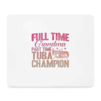 Tuba Großmutter Tuba Meisterin Geschenk - Mousepad (Querformat) - Weiß - Vorne