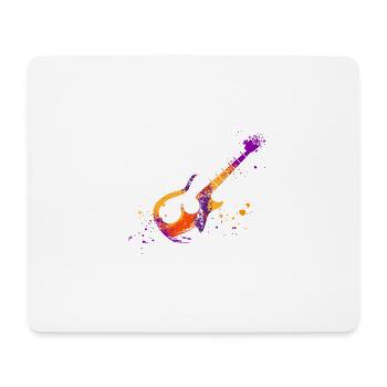 Guitar player passion and music - Mouse Pad (horizontal) - white - Front