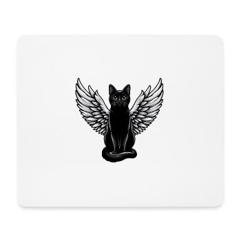 Black Cat dans le rôle de Dark Angel - Tapis de souris (format paysage) - blanc - Devant