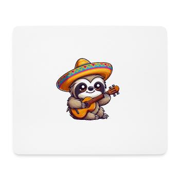 Cinco de Mayo Faultier Mariachi - Mousepad (Querformat) - Weiß - Vorne