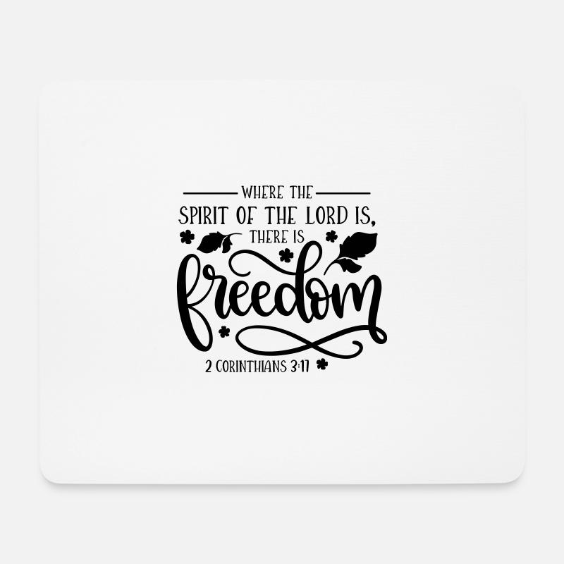 2 Corinthians Bibelvers, Bibelzitat, Christ - Mousepad (Querformat) - Weiß