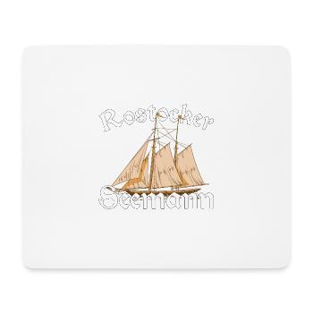 Rostocker Seemann Rostock Segelschiff Geschenk - Mousepad (Querformat) - Weiß - Vorne