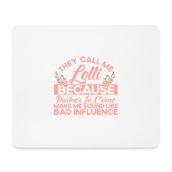 They call me lollipop grandma gift - Mouse Pad (horizontal) - white - Front
