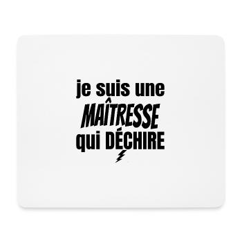 maîtresse qui déchire - Tapis de souris (format paysage) - blanc - Devant
