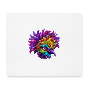 Flamingo Mardi Gras Mask - Mouse Pad (horizontal) - white - Front
