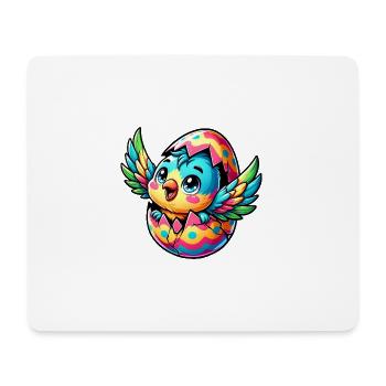 Easter Parrot Hatches from Egg - Mouse Pad (horizontal) - white - Front