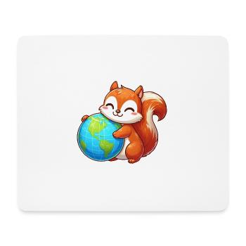 Squirrels for Environmental Protection & Nature Conservation - Mouse Pad (horizontal) - white - Front