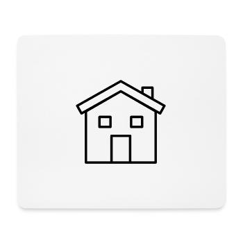 House Outline - Mouse Pad (horizontal) - white - Front