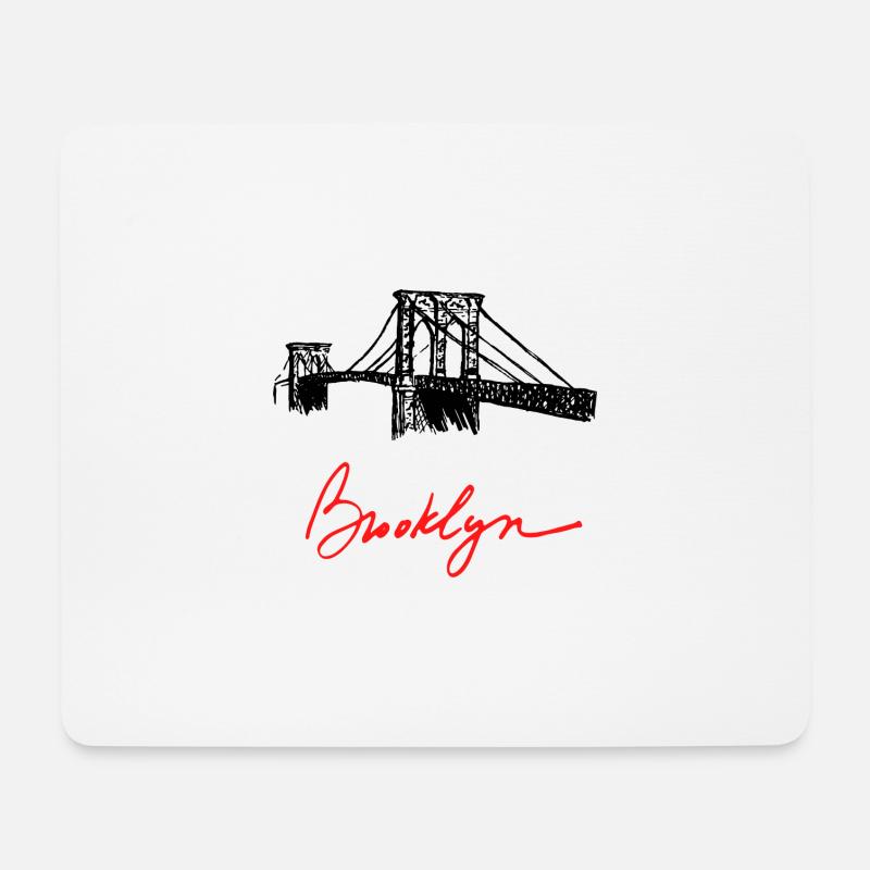Brooklyn - Mouse Pad (horizontal) - white