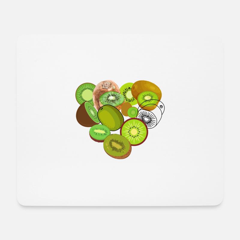 Liebe Kiwi - Mousepad (Querformat) - Weiß
