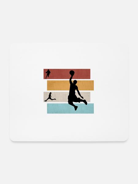 Basketball Basketballer - Mousepad (Querformat) - Weiß