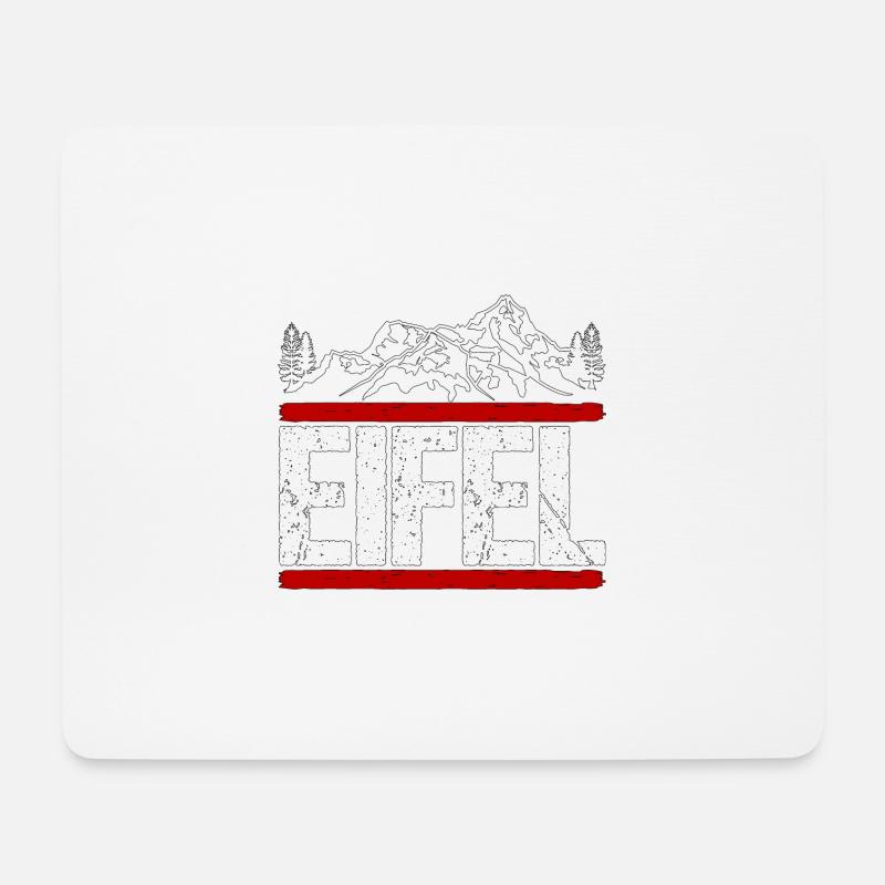 Eifel Wanderung wandern Geschenk - Mousepad (Querformat) - Weiß