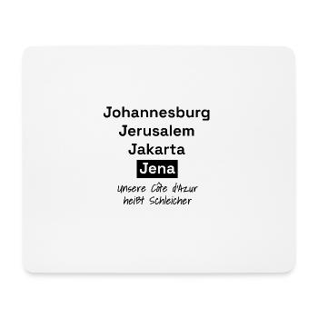 Ostthüringen Merch - Schleichersee - Mousepad (Querformat) - Weiß - Vorne