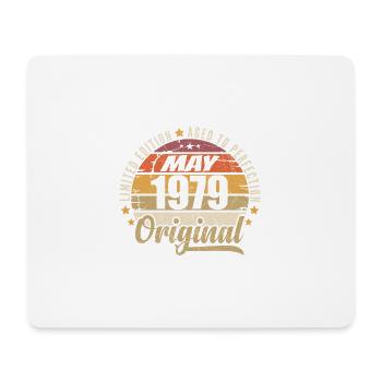 Design Vintage Mai 1979 Édition Limitée Mai 1979 - Tapis de souris (format paysage) - blanc - Devant