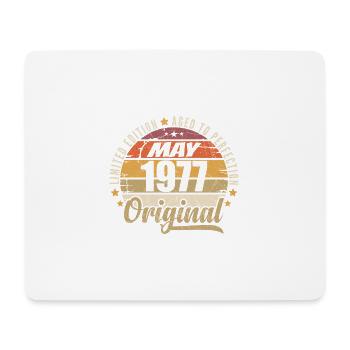 Design Vintage Mai 1977 Édition Limitée Mai 1977 - Tapis de souris (format paysage) - blanc - Devant