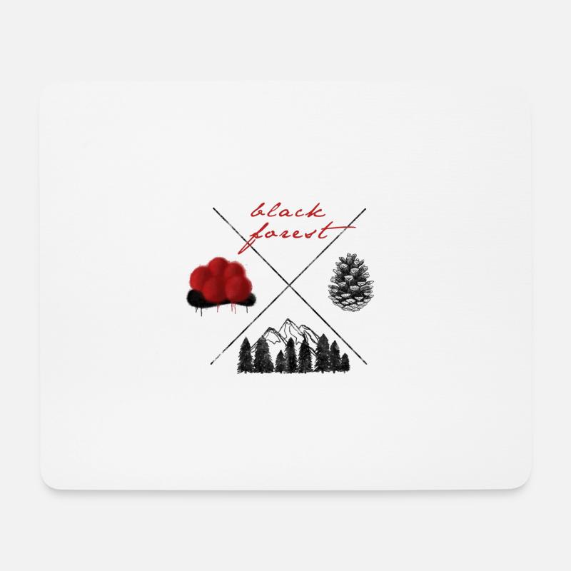 Black Forest - Mouse Pad (horizontal) - white