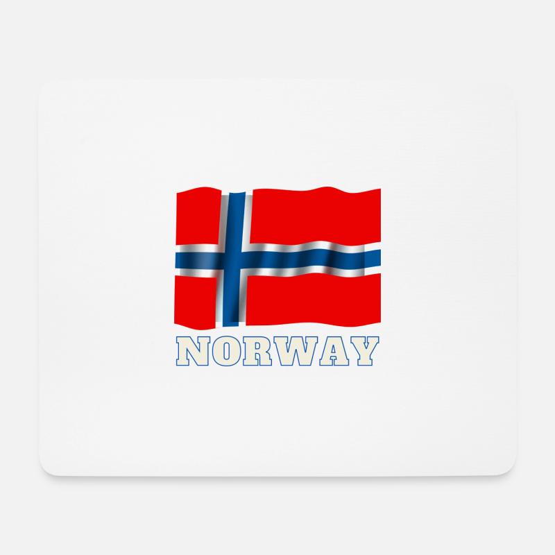 Norwegen - Mousepad (Querformat) - Weiß