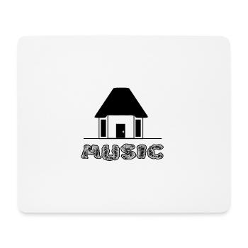 HOUSE MUSIC - Tapis de souris (format paysage) - blanc - Devant