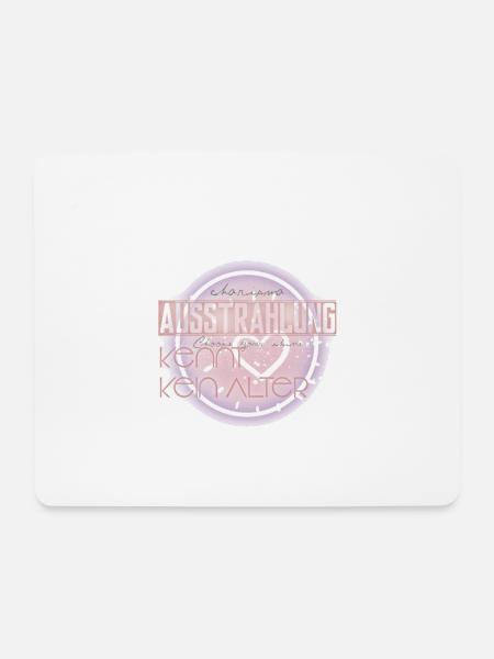 Ausstrahlung kennt kein Alter - Mousepad (Querformat) - Weiß