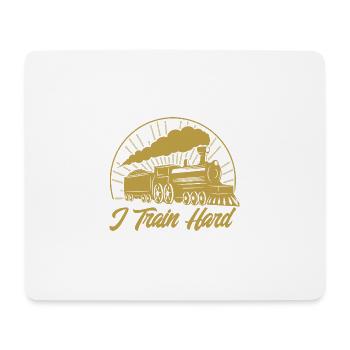 Model Railway Trains Train Driver Gift - Mouse Pad (horizontal) - white - Front