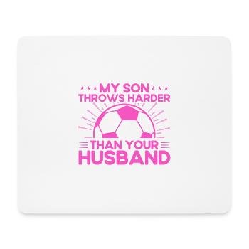 Sohn Sportfan Mutter Geschenk - Mousepad (Querformat) - Weiß - Vorne