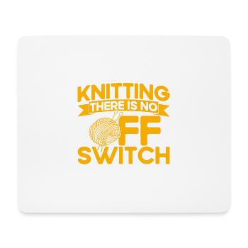Stricken Garn stricken Quilten Geschenk - Mousepad (Querformat) - Weiß - Vorne
