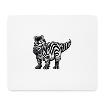Brontosaur Zebra Fusion: Fantastic - Mouse Pad (horizontal) - white - Front
