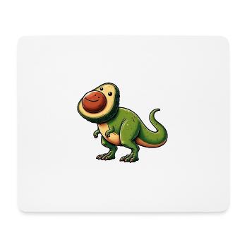 Dino T-Rex Avocado Mythical Creature - Mouse Pad (horizontal) - white - Front