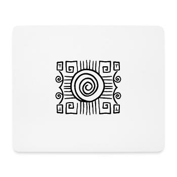 African decoration - Mouse Pad (horizontal) - white - Front