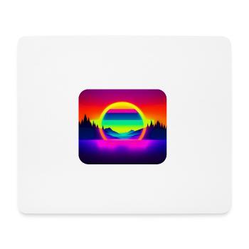 Retro 16 - Mousepad (Querformat) - Weiß - Vorne