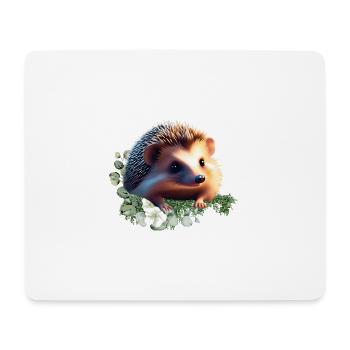 Chemise Hérisson et Accessoires - Hedgehog Design - Tapis de souris (format paysage) - blanc - Devant