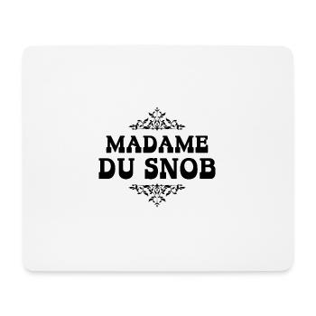 madame du snob - Tapis de souris (format paysage) - blanc - Devant