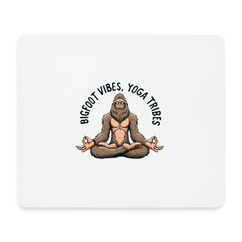 Bigfoot Sasquatch Yoga Meditation Namaste Zen - Mousepad (Querformat) - Weiß - Vorne