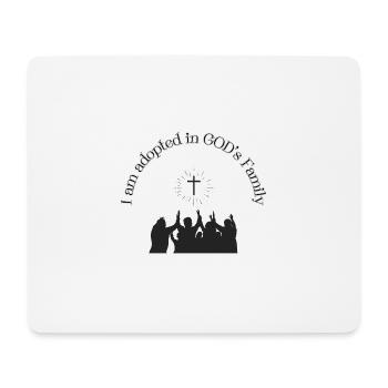 Lieu de rencontre dans la foi Conception familiale - Tapis de souris (format paysage) - blanc - Devant