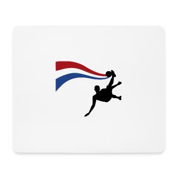 Maillot de foot néerlandais - Tapis de souris (format paysage) - blanc - Devant