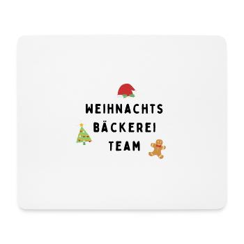 Weihnachtsbäckerei Team - Mousepad (Querformat) - Weiß - Vorne