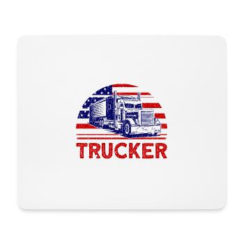 Lkw-Fahrer Fernfahrer Sattelschlepper Geschenk - Mousepad (Querformat) - Weiß - Vorne
