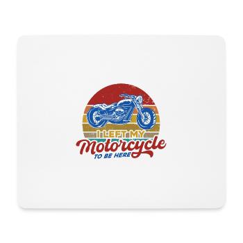 Chopper Moto Motard Motard Cadeau - Tapis de souris (format paysage) - blanc - Devant