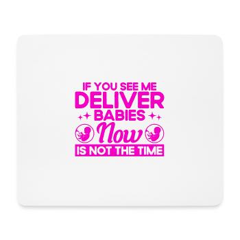 Hebamme Geburtshelfer Doula Geschenk - Mousepad (Querformat) - Weiß - Vorne