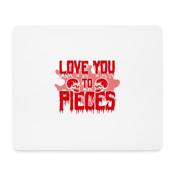 Slasher Film Film d’horreur Creepy Movies Cadeau - Tapis de souris (format paysage) - blanc - Devant