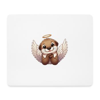 Otter Engel Wasserratte mit Flügeln - Mousepad (Querformat) - Weiß - Vorne