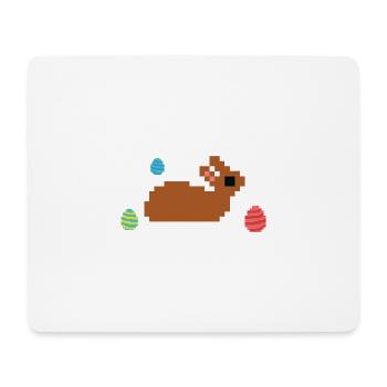 Easter Is Coming Pixel Bunny Retro Look - Mouse Pad (horizontal) - white - Front