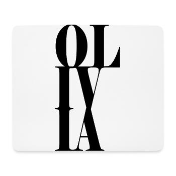 Olivia Surname First name Modern font Word Art - Mouse Pad (horizontal) - white - Front