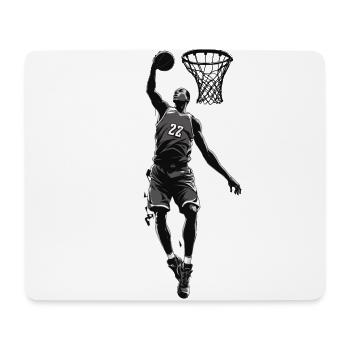 Dunking Basketballer Basketball Streetwear Design - Mousepad (Querformat) - Weiß - Vorne