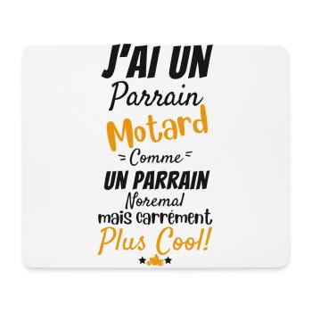 Ich habe ein Biker-Paten-Baby-Shower-Geschenk-Motorrad - Mousepad (Querformat) - Weiß - Vorne