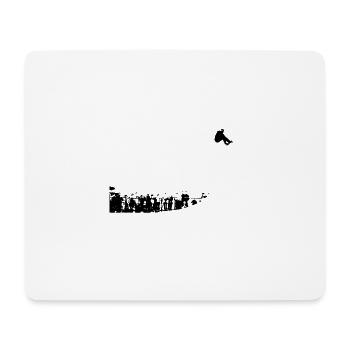 skateboarder - Tapis de souris (format paysage) - blanc - Devant