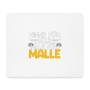 Malle Spruch Mallorca Party Geschenkidee - Mousepad (Querformat) - Weiß - Vorne