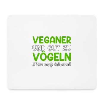 Veganer veggie Tierfreund Spruch Geschenk - Mousepad (Querformat) - Weiß - Vorne