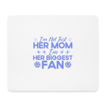Sportfan Fußball Fußball Mama Geschenk - Mousepad (Querformat) - Weiß - Vorne